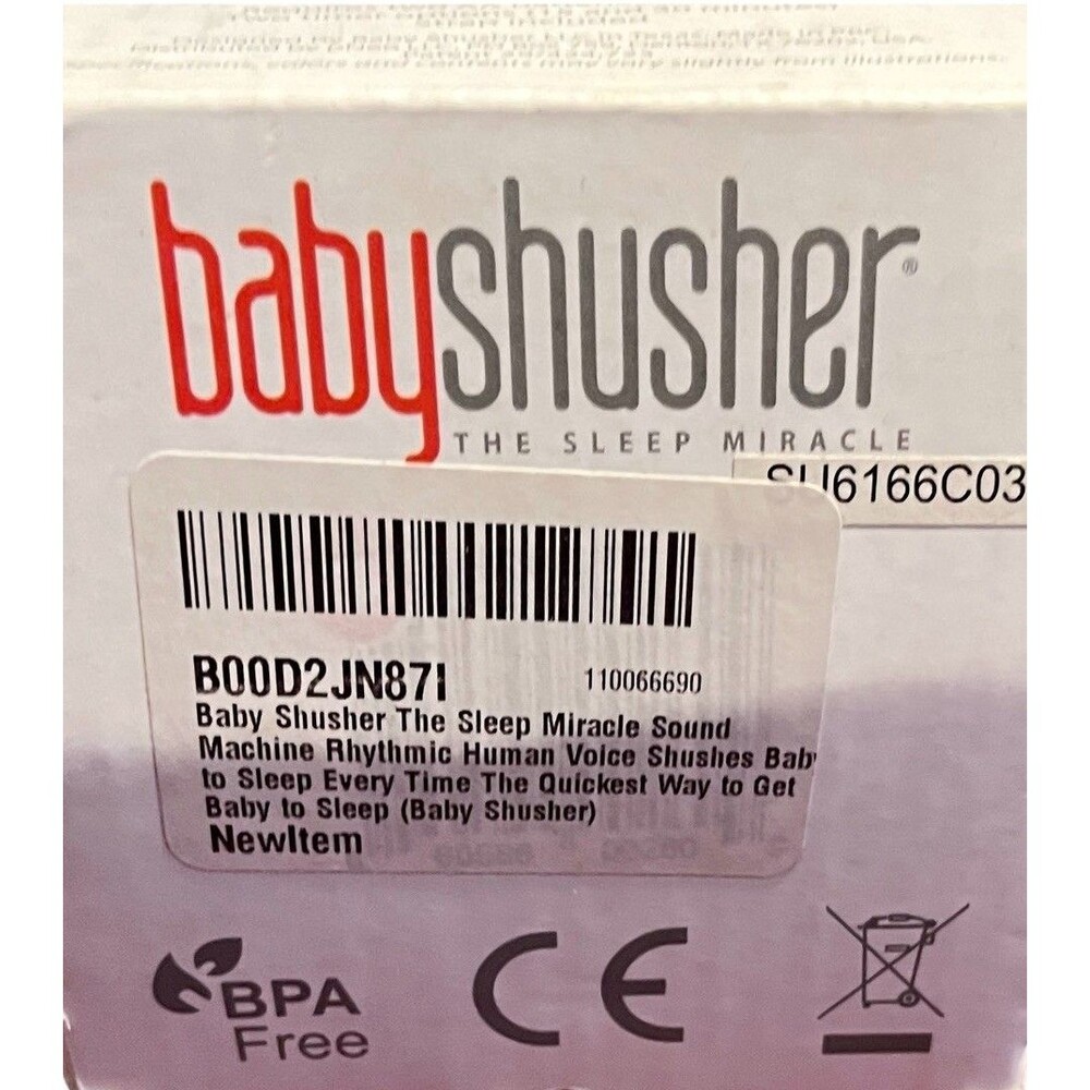 Baby Shusher The Sleep Miracle Sound Machine New Box Wear Baby Shower Gift Idea - Picture 4 of 9